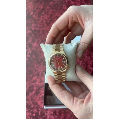 Citizen Tsuyosa Automatic Red Dial Watch Nj0153-82x In Red   / Gold Tone