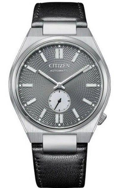 Pre-owned Citizen Tsuyosa Automatic Small Seconds Leather Strap Men's Watch Nk5010-01h
