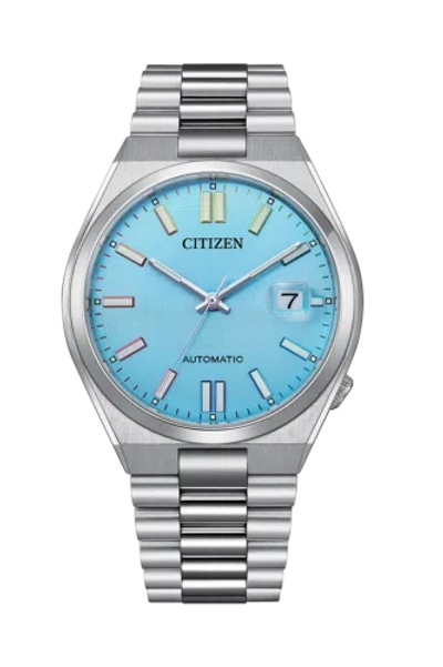 Pre-owned Citizen Tsuyosa Collection Nj0151-53l Automatic Sapphire Men's Watch Usus