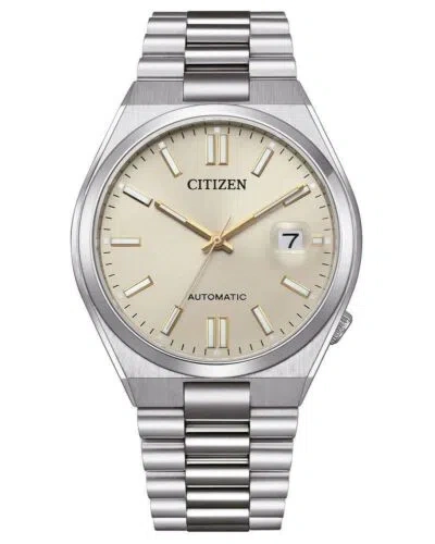 Pre-owned Citizen Tsuyosa Collection Nj0151-88w Automatic Sapphire Men's Watch Usus