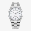 Citizen Tsuyosa Mens Automatic Silver Tone Stainless Steel Bracelet Watch Nj0150-56a In Metallic
