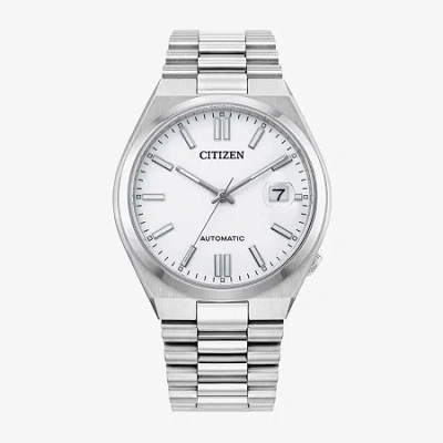 Citizen Tsuyosa Mens Automatic Silver Tone Stainless Steel Bracelet Watch Nj0150-56a In Metallic