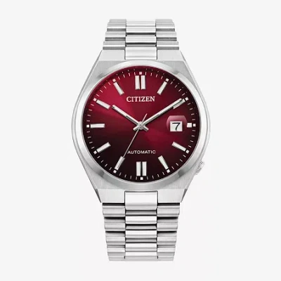 Citizen Tsuyosa Mens Automatic Silver Tone Stainless Steel Bracelet Watch Nj0150-56w In Gray