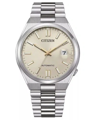 Pre-owned Citizen Tsuyosa Nj0151-88w Automatic Sapphire Stainless Steel Men Watch