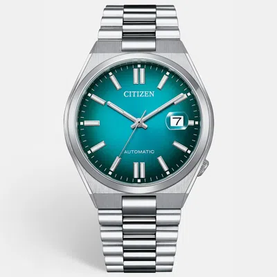Pre-owned Citizen Tsuyosa Nj0151-88x Blue Dial Stainless Steel Men's Wristwatch 40 Mm