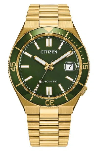 Citizen Tsuyosa Shore Goldtone Automatic Bracelet Watch, 40mm In Pattern