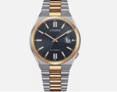 Pre-owned Citizen Tsuyosa Watch Automatic Black Dial Case Bicolor Gold 40mm Nj0154-80h