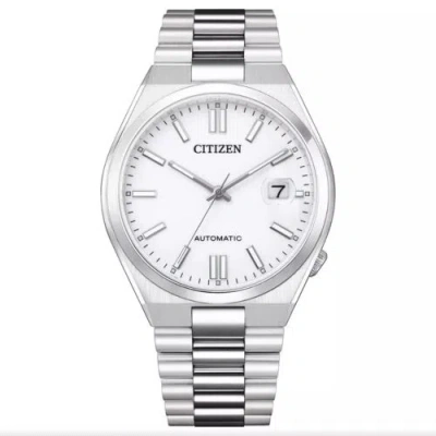 Pre-owned Citizen Tsuyosa White Dial Stainless Steel Automatic Nj0150-81a Men's Watch
