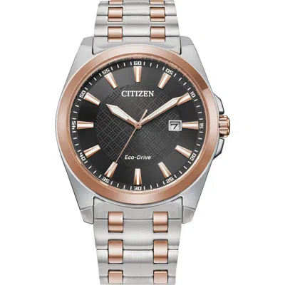 Citizen Two-tone Quartz Bracelet Watch, 41mm In Black