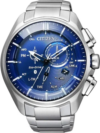 Pre-owned Citizen Watch Eco Drive Bluetooth Super Titanium Model Bz1040-50l Men's