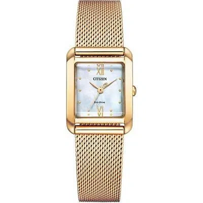 Pre-owned Citizen Watch Ew5593-64d Women's Gold From Japan