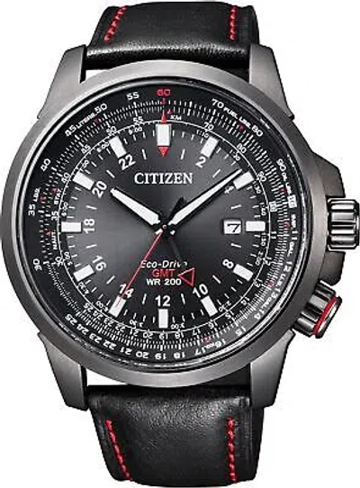 Pre-owned Citizen Watch Promaster Eco-drive Bj7076-00e Black With Box