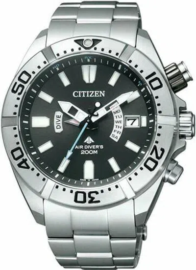 Pre-owned Citizen Watch Promaster Eco-drive Radio Clock Pmd56-3081 Men