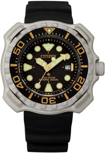 Pre-owned Citizen Watch Promaster Marine Series Diver 200m Bn0220-16e Men Black