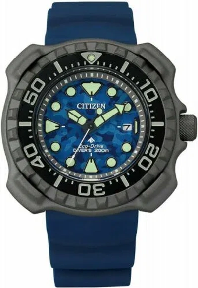 Pre-owned Citizen Watch Promaster Marine Series Diver 200m Bn0227-09l Men's Blue
