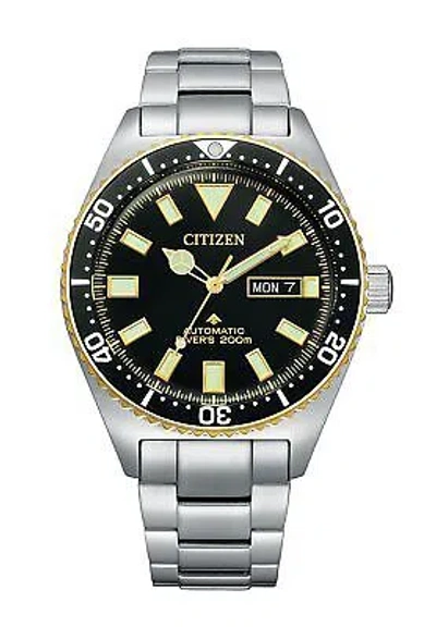 Pre-owned Citizen Watch Promaster Ny0125-83e Men's Silver In Black