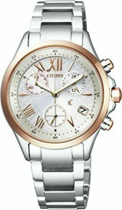 Pre-owned Citizen Watch Xc Eco Drive Simple Adjust Chronograph Fb1404-51a Ladies