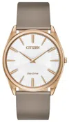 Citizen Women's 39mm Gray Solar Powered Quartz Eco-drive Watch Ar3076-08a In Gold
