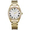 Citizen Eco-drive Women's Arezzo Diamond Gold-tone Stainless Steel Bracelet Watch 32mm In Gold