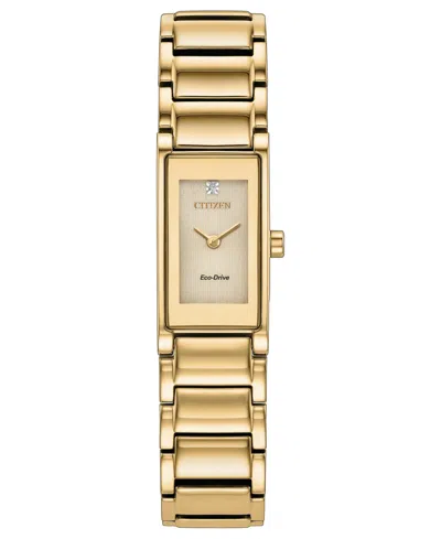 Citizen Women's Axiom Gold-tone Stainless Steel Bracelet Watch 14.3mm