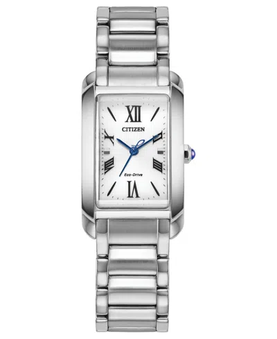 Citizen Women's Bianca Silver-tone Stainless Steel Bracelet Watch, 32.5mm In Metallic