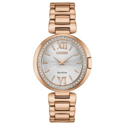 Pre-owned Citizen Women's Capella 34mm Solar Quartz Eco-drive Watch Ex1503-54a
