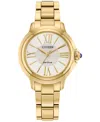 Citizen Women's Classic Ceci Gold-tone Stainless Steel Bracelet Watch 31.5mm In Gold-tone