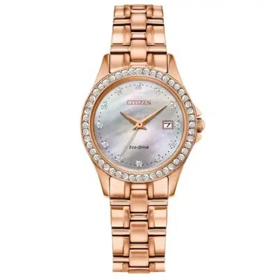 Citizen Women's Classic Silver Dial Watch In Gold