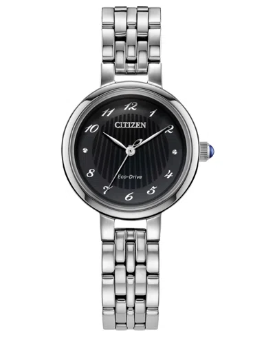 CITIZEN WOMEN'S CLASSIC SILVER-TONE STAINLESS STEEL BRACELET WATCH, 27.7MM