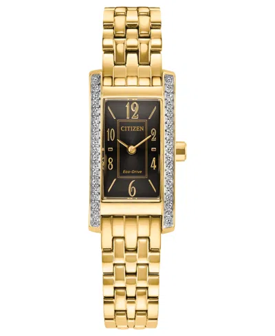 Citizen Eco-drive Classic Petite Palidoro Watch, 14mm X 28mm In Gold