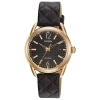 Citizen Womens Black Leather Strap Watch Fe6083-13e In Black