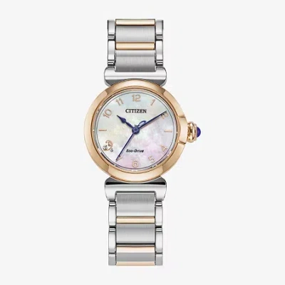 Citizen Womens Two Tone Stainless Steel Bracelet Watch Em1136-87d In Metallic