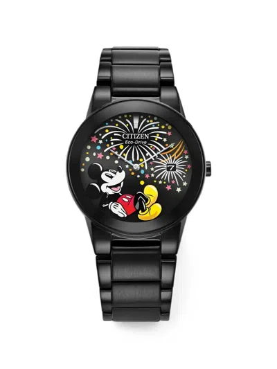 Citizen X Disney Mickey Fiesta Eco-drive 40mm Watch In Black