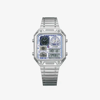 Pre-owned Citizen X Star Wars Record Label Thermo Sensor 33.4mm Stainless Silver Edition