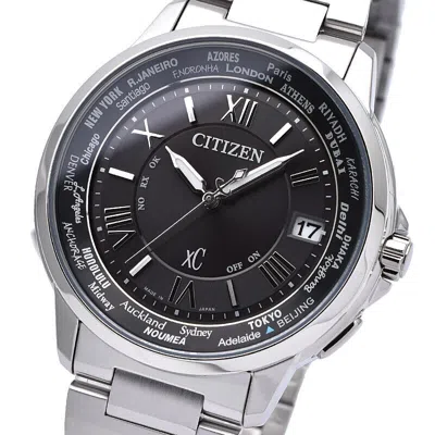 Pre-owned Citizen Xc Cb1020-54e Basic Collection Eco-drive Radio Solar Watch Men's