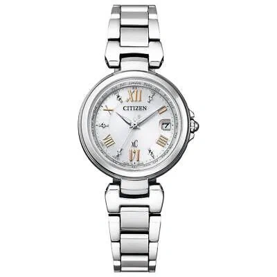 Pre-owned Citizen Xc Eco-drive Ec1030-50a Happy Flight Solor Radio Women's Watch Japan