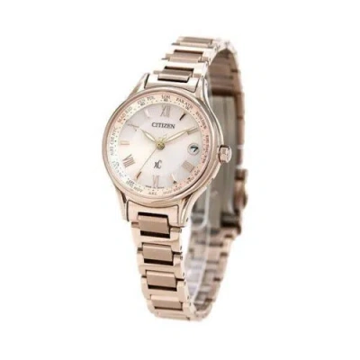 Pre-owned Citizen Xc Eco Drive Ec1164-53w Titania Line Happy Flight Women's Watch