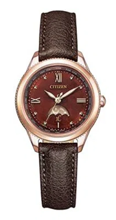 Pre-owned Citizen Xc Eco-drive Ee1002-01w Daichi Collection Solor Radio Women's Watch
