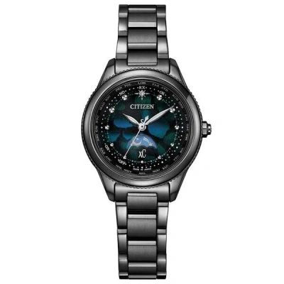 Pre-owned Citizen Xc Ee1008-56e Layers Of Time Limited Eco Drive Titanium Women's Watch