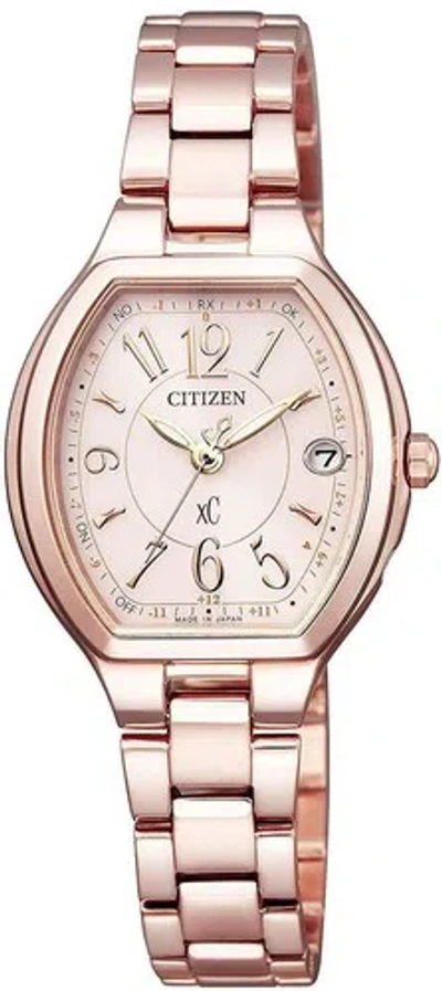 Pre-owned Citizen Xc Es9365-54w Eco-drive Happy Flight Women's Watch Radio In Box