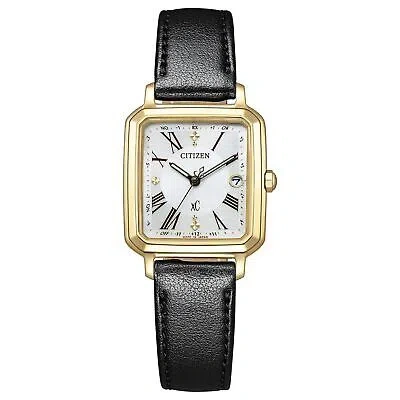 Pre-owned Citizen Xc Es9502-12a Hikari Collection Titanium Eco-drive Radio Solar Watch