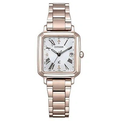 Pre-owned Citizen Xc Es9506-62a Hikari Collection Titanium Eco-drive Radio Solar Watch