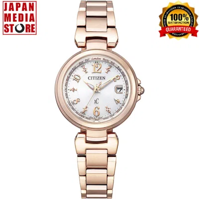 Pre-owned Citizen Xc Happy Flight Ec1037-51a Eco-drive Radio Analog Women Watch Japan