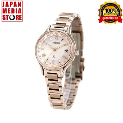 Pre-owned Citizen Xc Happy Flight Ec1164-53w Titanium Eco-drive Radio Women Watch Japan