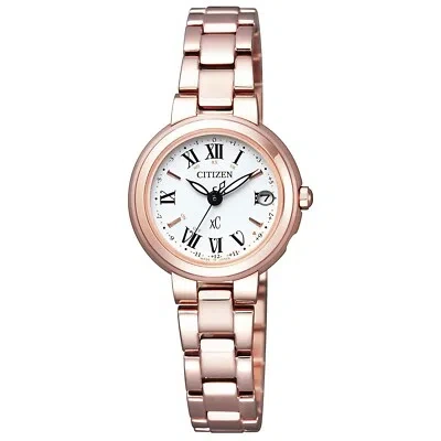 Pre-owned Citizen Xc Happy Flight Series Eco-drive Es9002-58a Women's Quartz Watch W/ Box