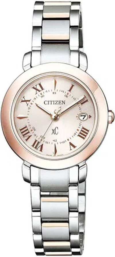 Pre-owned Citizen Xc Titania Happy Flight Es9445-57w Women's Watch 2019 In Box