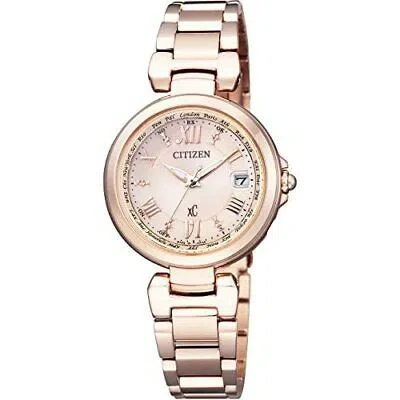 Pre-owned Citizen Xc Watch Happy Flight Ec1032-54x Eco-drive Atomic H240 Womens