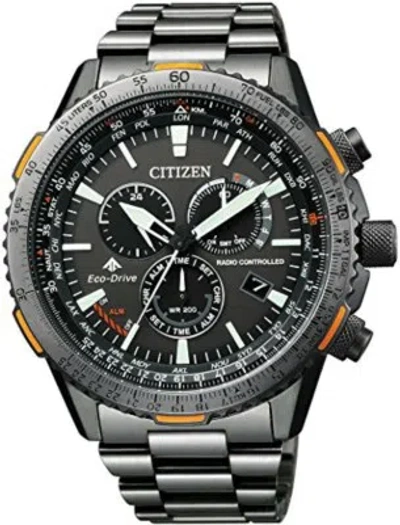 Pre-owned Citizen []professional Master Direct Flight Cb5007-51h Sky Eco Drive Radio Japan