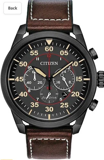 Pre-owned Citizen S Men's Eco-drive Avion Weekender. See Ca4215-47e. In Box