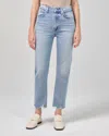 CITIZENS OF HUMANITY - DAPHNE HIGH RISE STRAIGHT LEG JEANS IN CHECKMATE
